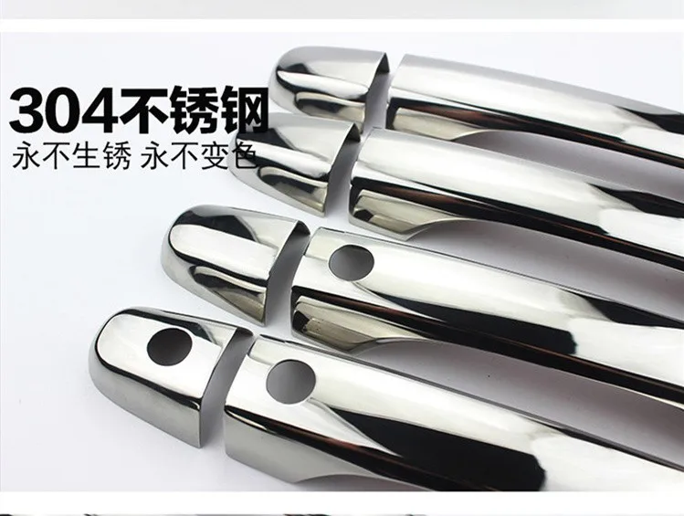 Accessories Chrome Smart Door Handle Covers For 2012-2015 Honda Civic Coupe 